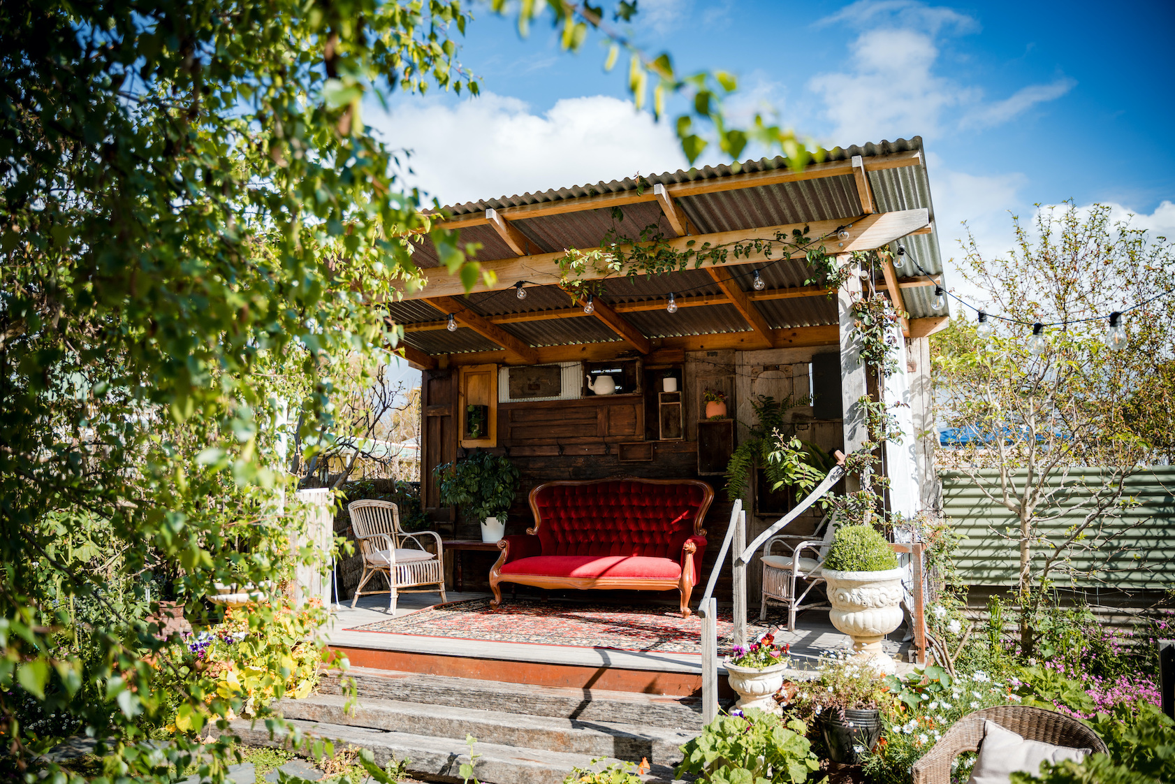 Aldinga Secret Garden, Fleurieu Peninsula, Venue for weddings and events, engagement parties and birthday celebrations. Rustic, quirky secret garden offered exclusively through VENYU