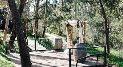 Sinclair's Gully Winery, Wedding Venue in the Adelaide Hills offering flexibility for catering, beverages and a casual woodland style feel only 20 minutes from the Adelaide CBD.