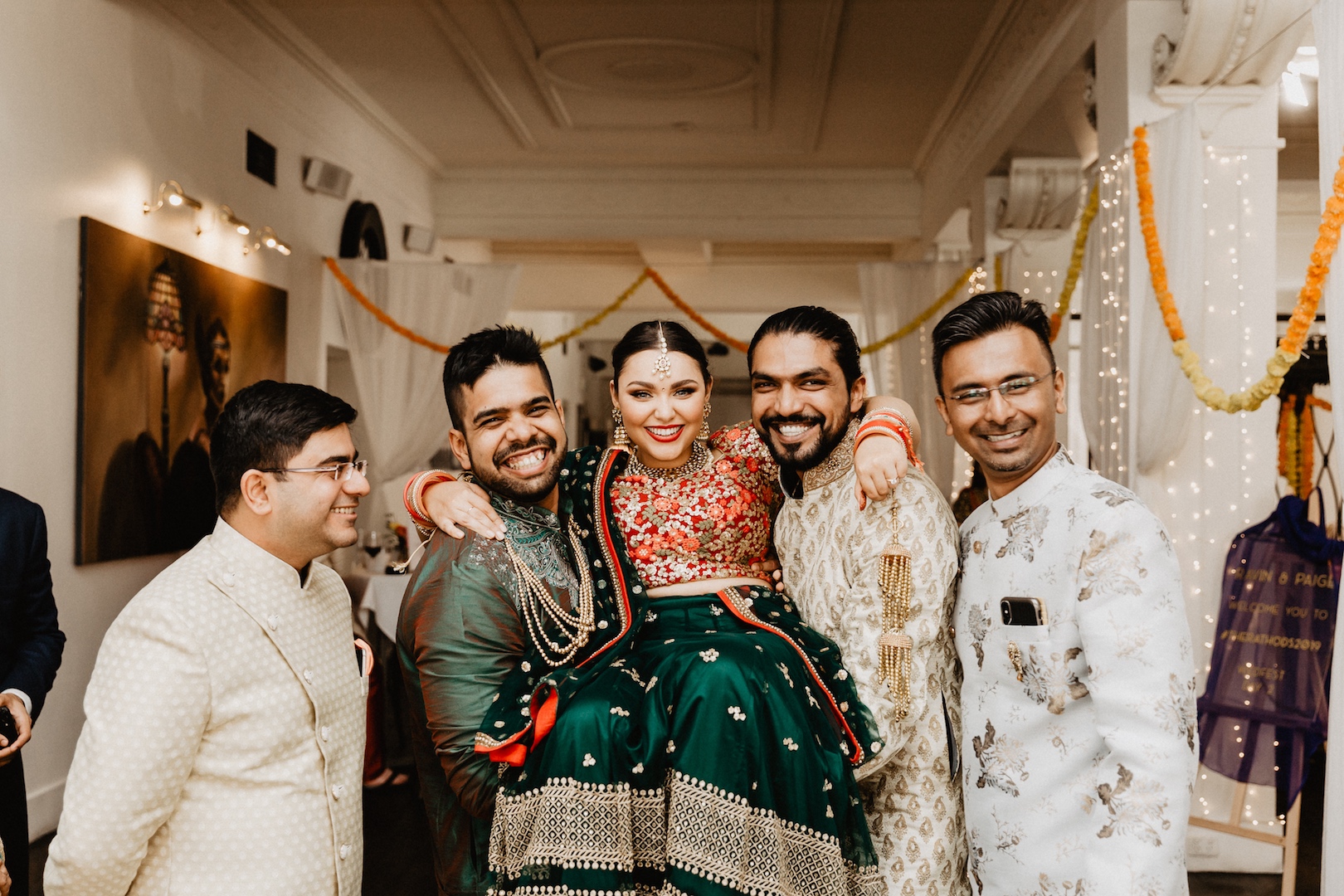 Real Wedding Blog, Paige and Raven. Three day Indian Wedfestival hosted at their home, Adelaide Botanic Gardens and the Hotel Richmond over three days.