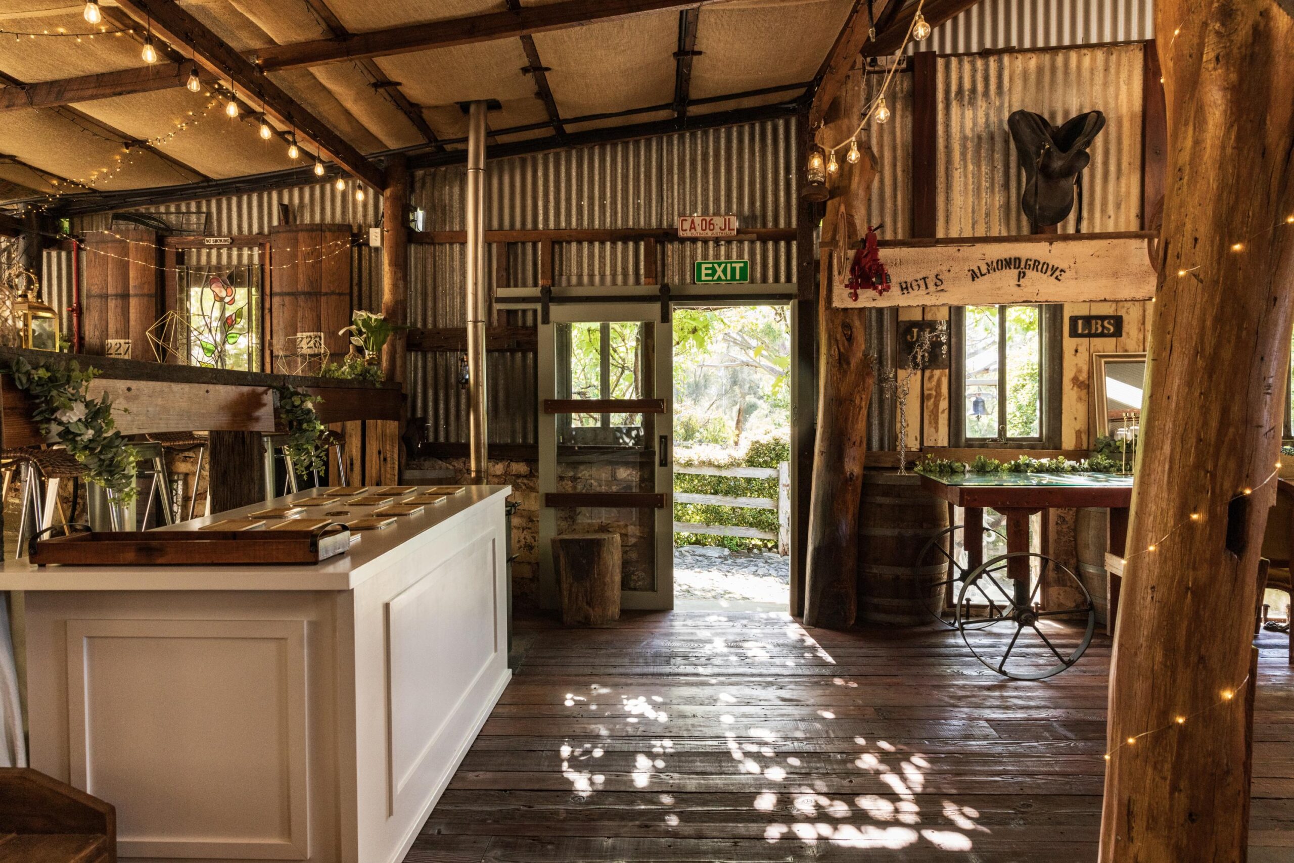 Morning Star is a charming private property just minutes from Mount Barker in the lush Adelaide Hills, with formal gardens, Bluestone courtyard and rustic Barn reception space available for weddings and private events.