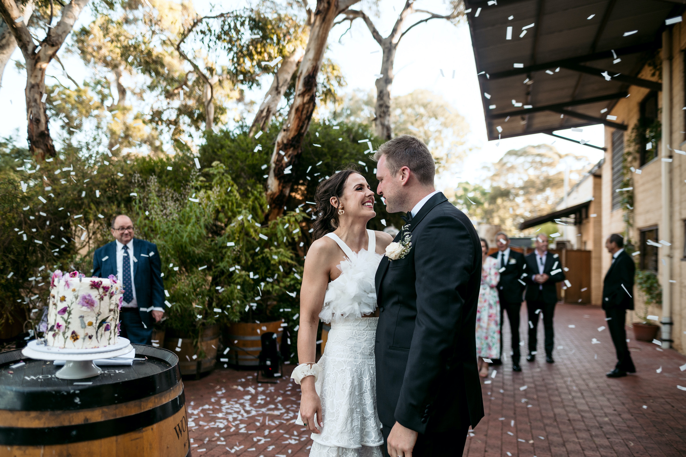 Woodstock, a full-service winery venue in McLaren Flat with quiet and natural ceremony spaces and log cabin accommodation