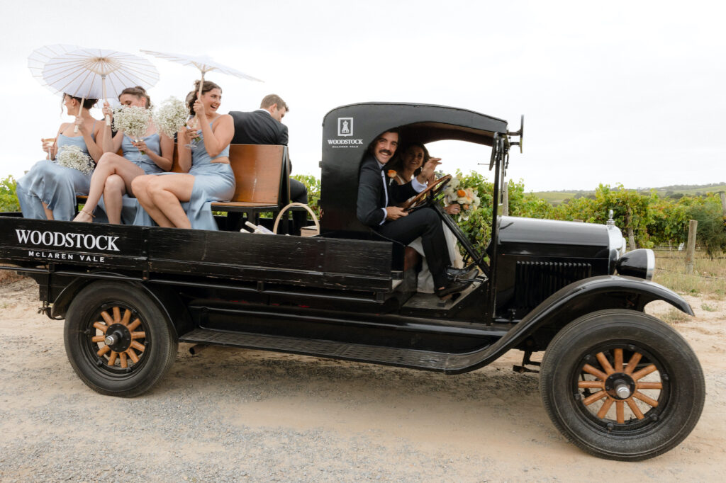 Woodstock, a full-service winery venue in McLaren Flat with quiet and natural ceremony spaces and log cabin accommodation