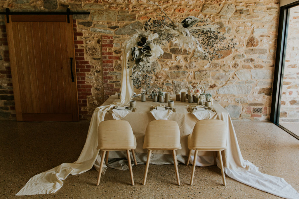 Barns of Freeling styled shoot, Barossa Valley Barn, Event and Wedding Venue offering a beautiful indoor and outdoor spaces for ceremony and reception. All fully flexible in both catering and drinks.