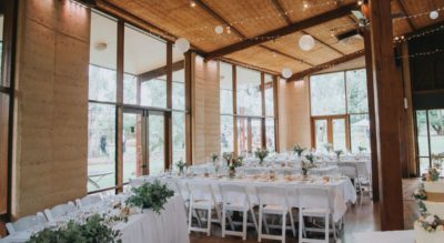 Woodstock, a full-service winery venue in McLaren Flat with quiet and natural ceremony spaces and log cabin accommodation