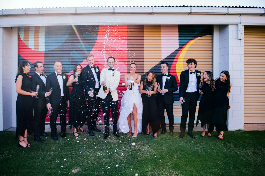 Jackson Square is a newly refurbished warehouse space just minutes from the Adelaide CBD, with urban industrial style meets vibrant New Orleans carnival vibes, now taking bookings for wedding receptions and ceremonies.