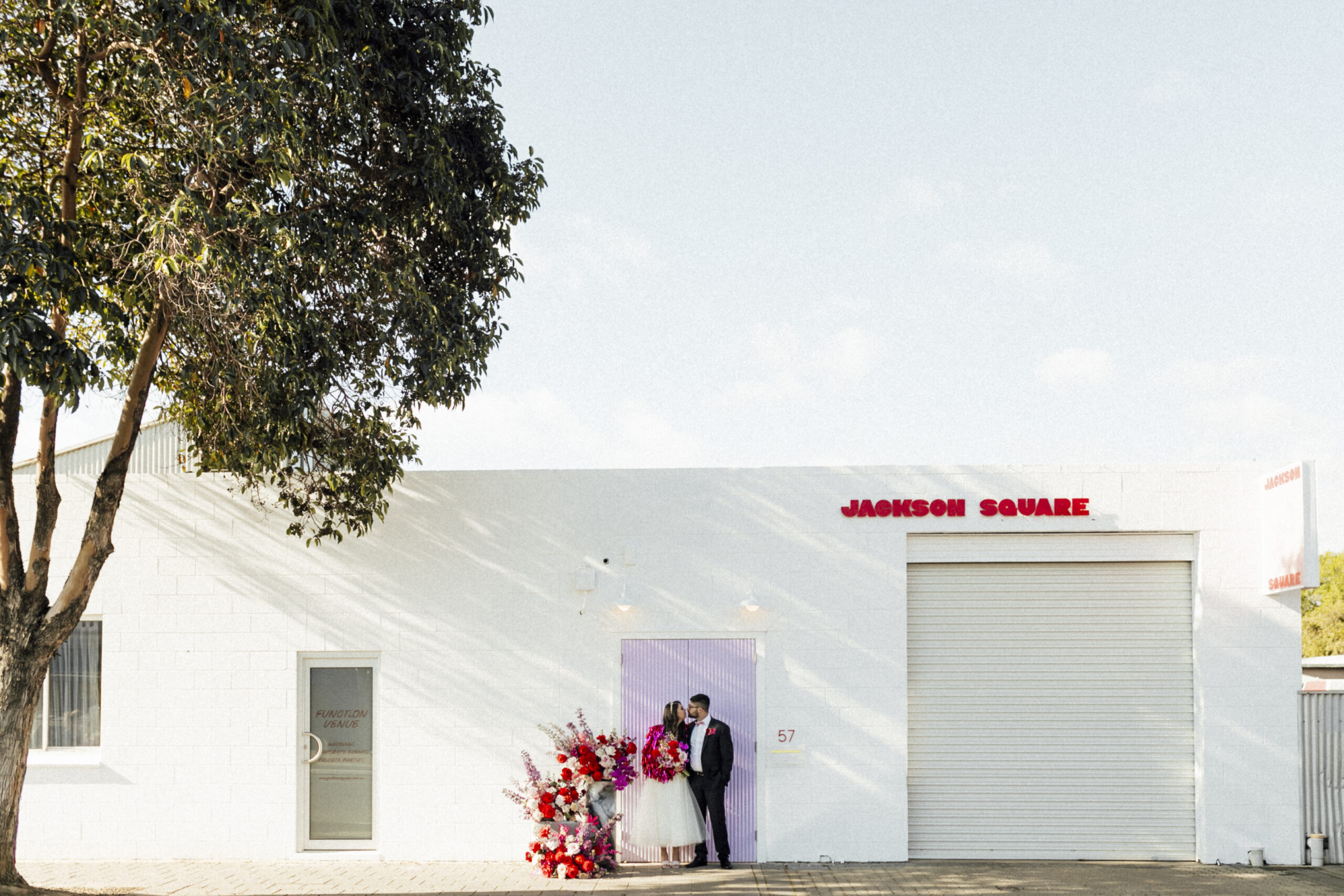 Jackson Square is a newly refurbished warehouse space just minutes from the Adelaide CBD, with urban industrial style meets vibrant New Orleans carnival vibes, now taking bookings for wedding receptions and ceremonies.