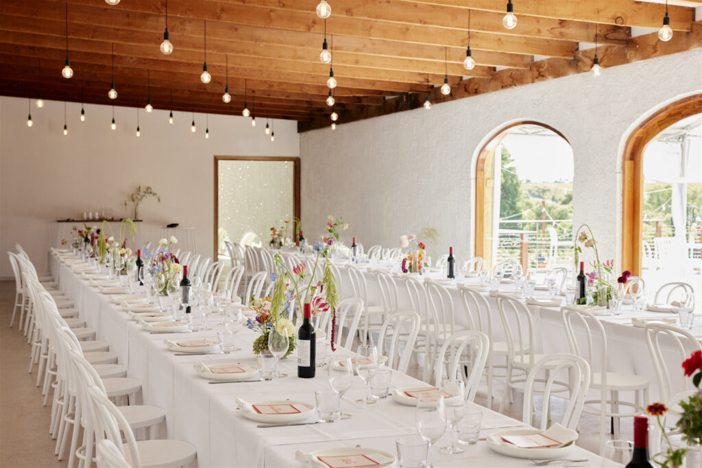Simon Hackett Winery is a dedicated event venue in the heart of McLaren Vale, offering full-service or flexible beverage options for weddings.