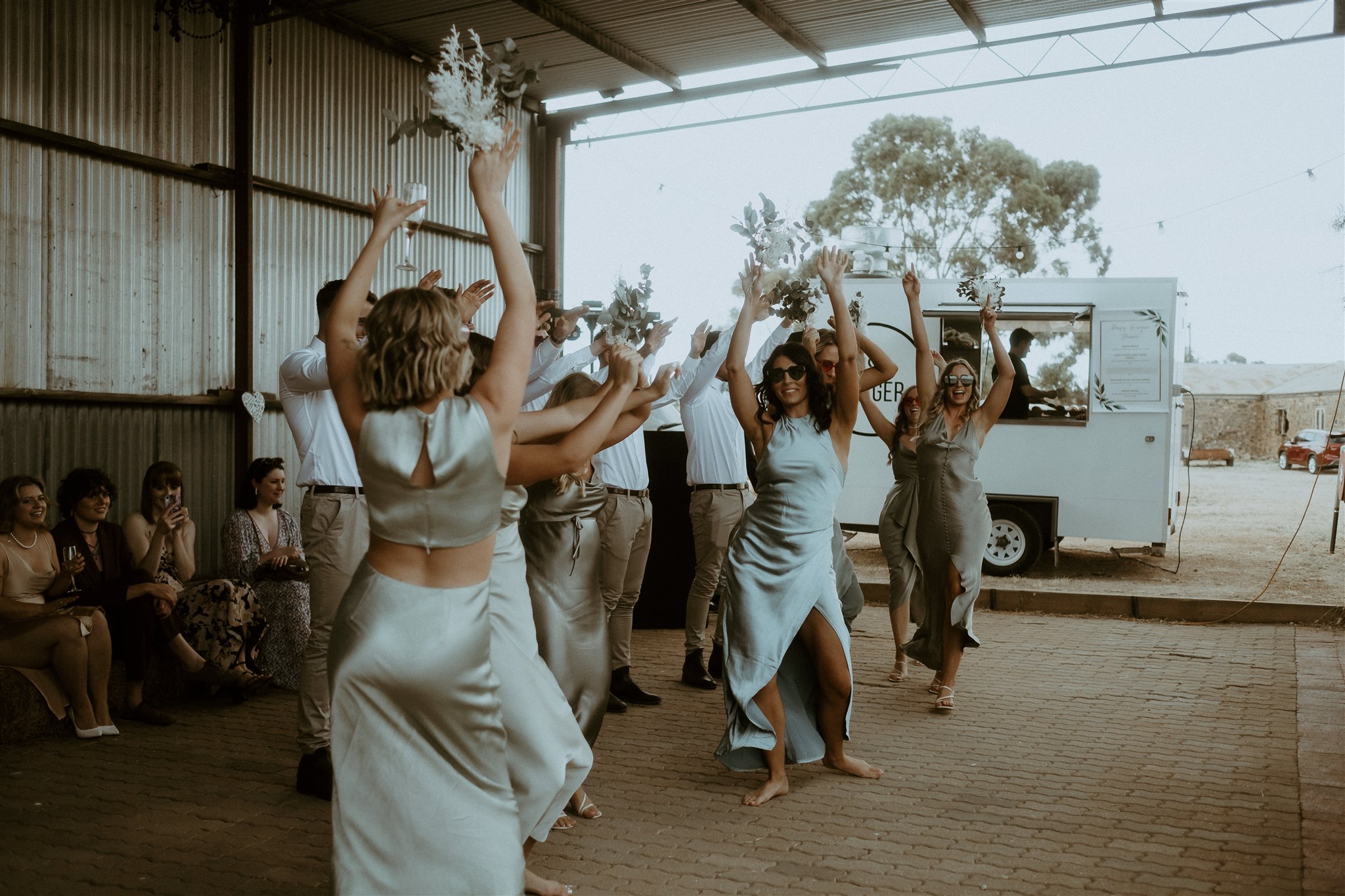 Bremer Farm is a charming dry hire wedding venue nestled between farmland and vineyards in the Fleurieu Peninsula, with outdoor spaces and rustic buildings, catering for up to 500 guests.