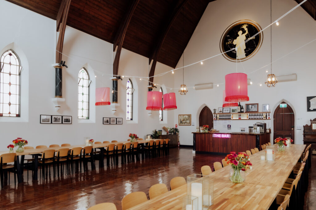Sabella Vineyards is a unique Fleurieu Peninsula cellar door located in a historic former McLaren Vale church, this space is now available for intimate elopements through to large wedding celebrations exclusively through VENYU