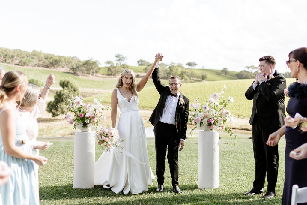 A heritage barn venue set amongst the rolling hills and vineyards of the Adelaide Hills, Longview is a spacious yet intimate wedding venue in Macclesfield with on-site accommodation, day spa and food and beverage packages to suit.