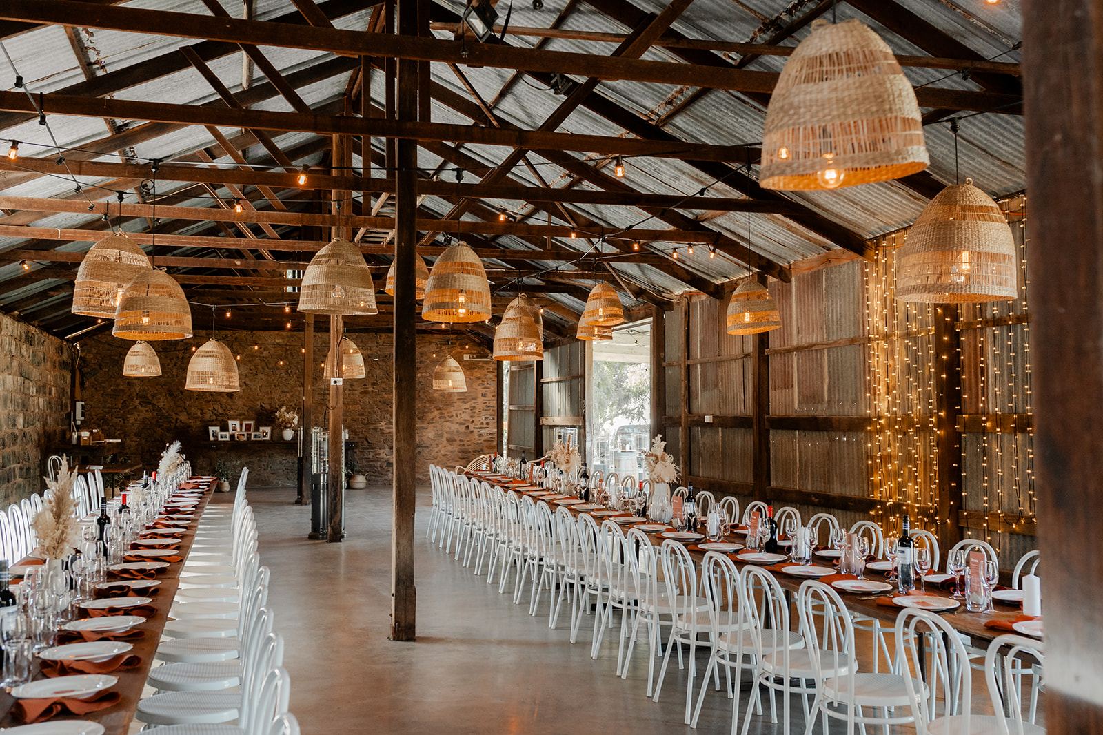 A unique and captivating Adelaide Hills wedding venue nestled on the site of an old copper smelter, The Brae Dawesley is a flexible dry-hire property offering elopements through to large celebrations and onsite accommodation for the couple.
