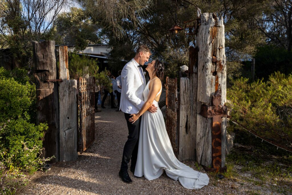 An exclusive eco-wedding venue in Coffin Bay bushland, Yarnbala offers open-air gardens, fire pit bar, and private celebrations for up to 70 guests.