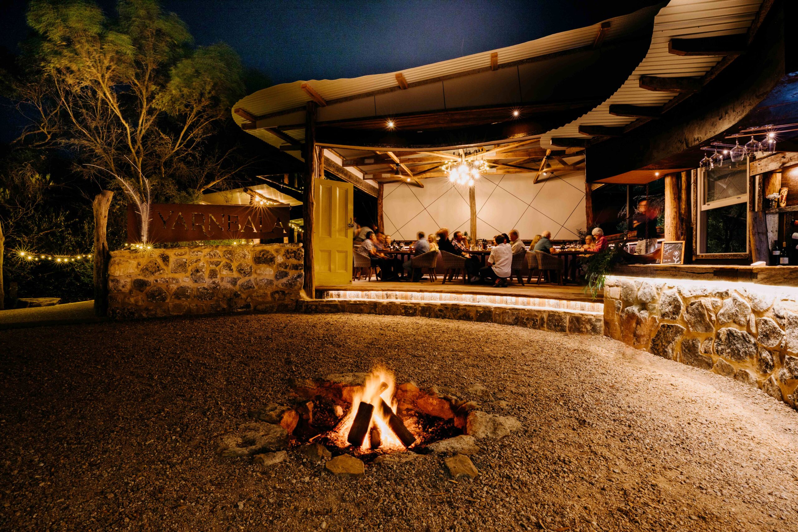 An exclusive eco-wedding venue in Coffin Bay bushland, Yarnbala offers open-air gardens, fire pit bar, and private celebrations for up to 70 guests.