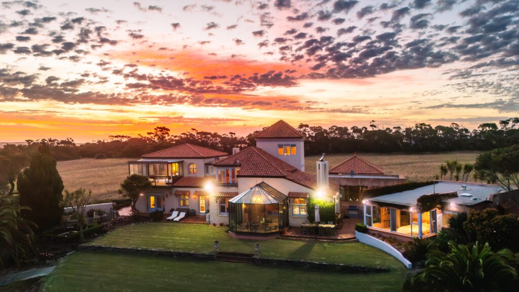 Casa Del Mar is a coastal Fleurieu Peninsula estate in Waitpinga, offering ocean views, Mediterranean-inspired accommodation and private open-air weddings from elopements through to large celebrations.