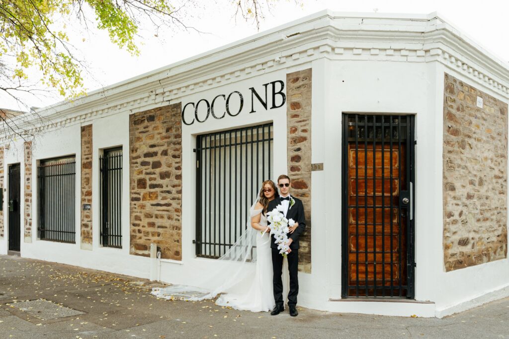 Adelaide elopements and micro weddings come together so easily at CocoNB. This beautifully styled heritage venue offers an intimate, no-stress celebration for up to 30 guests.
